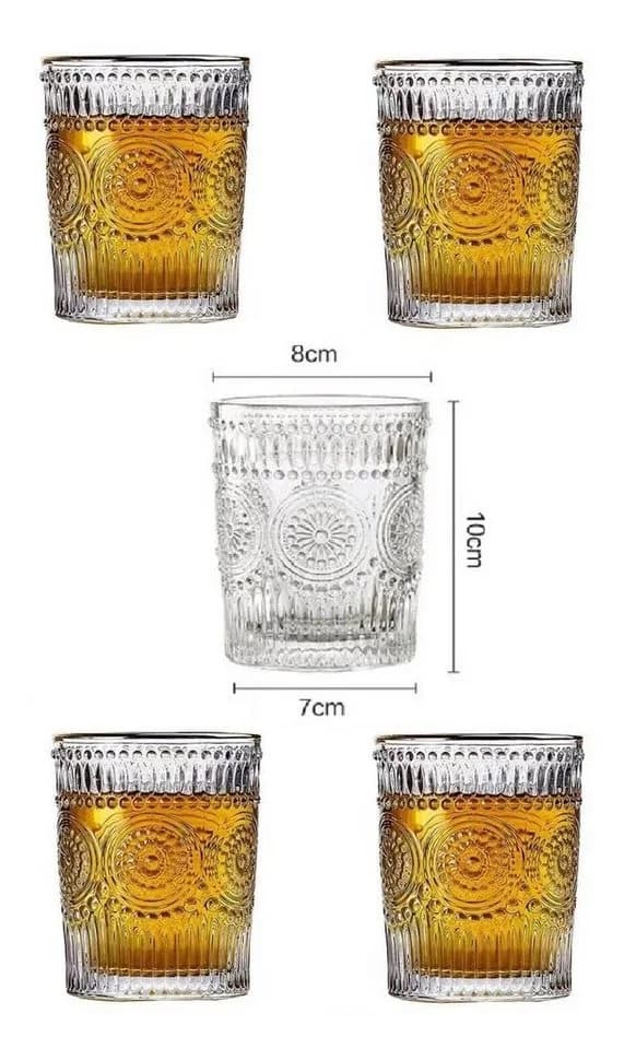 Rungassi Gläser-Set 4x Trinkglas 270ml Glas transparent