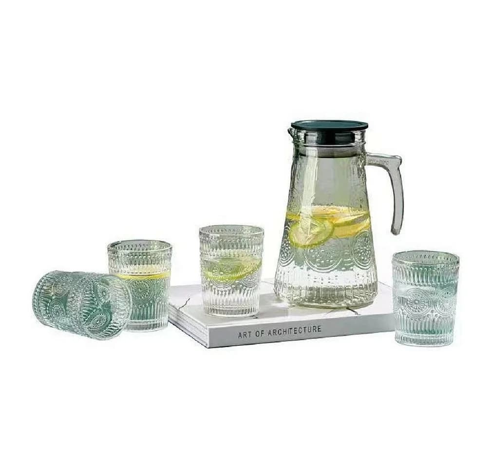 Rungassi Gläser-Set Karaffe mit 4 Gläsern 250ml Glas transparent - Bild 2