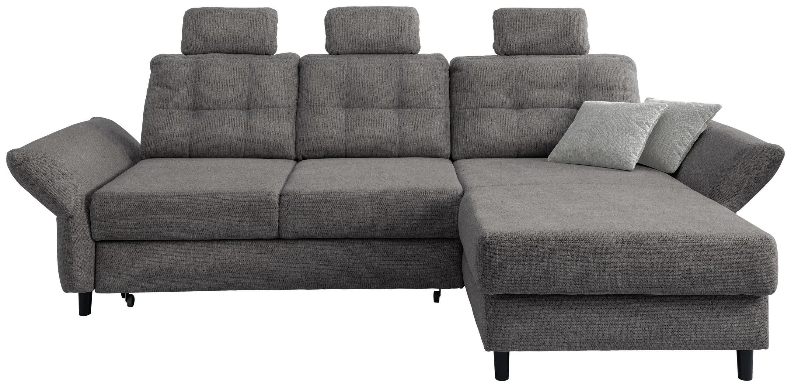 Wohnlandschaft Brizzini Graubraun Chenille Mömax DE