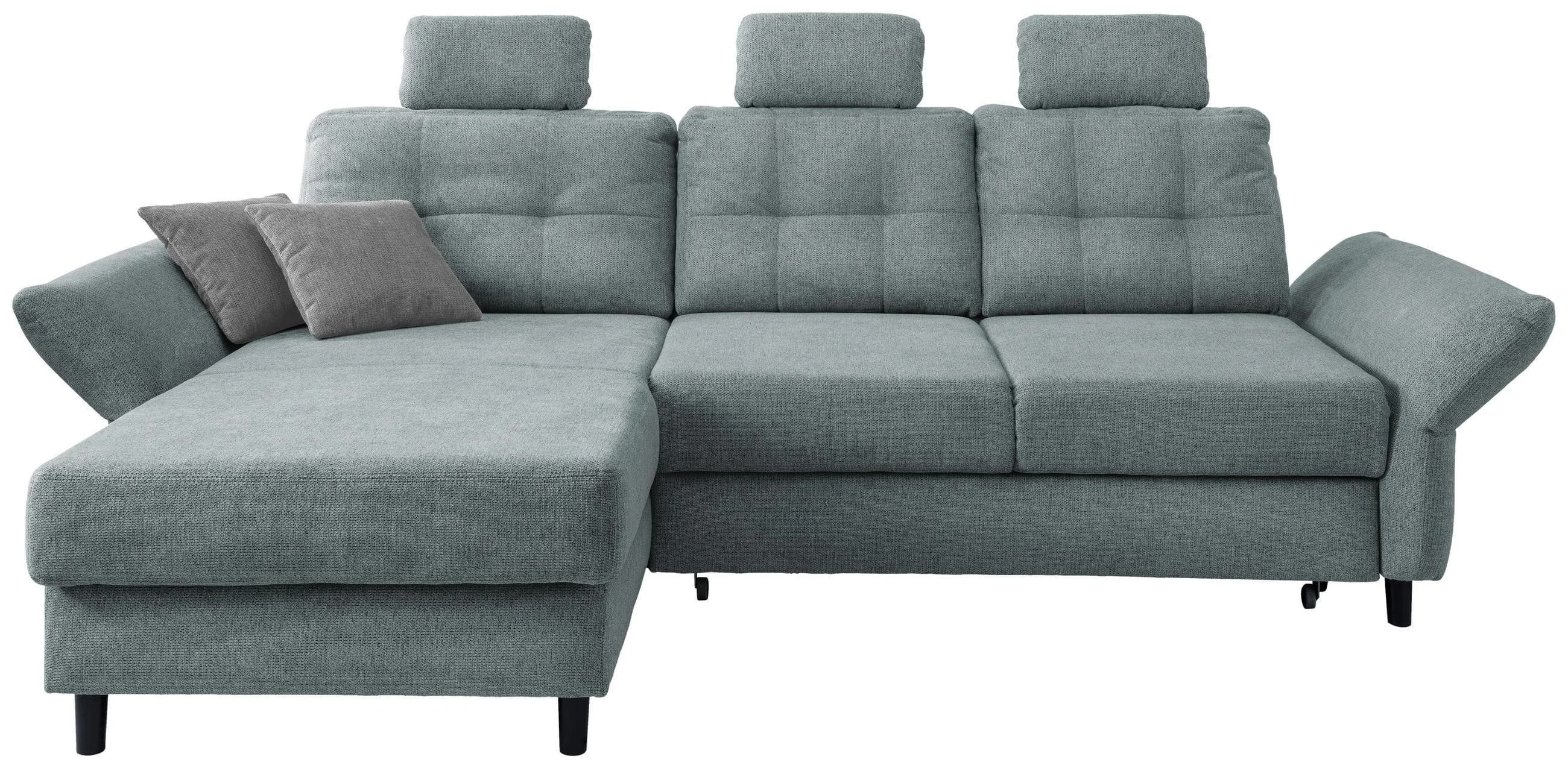 Wohnlandschaft Brizzini Mintgrau Chenille