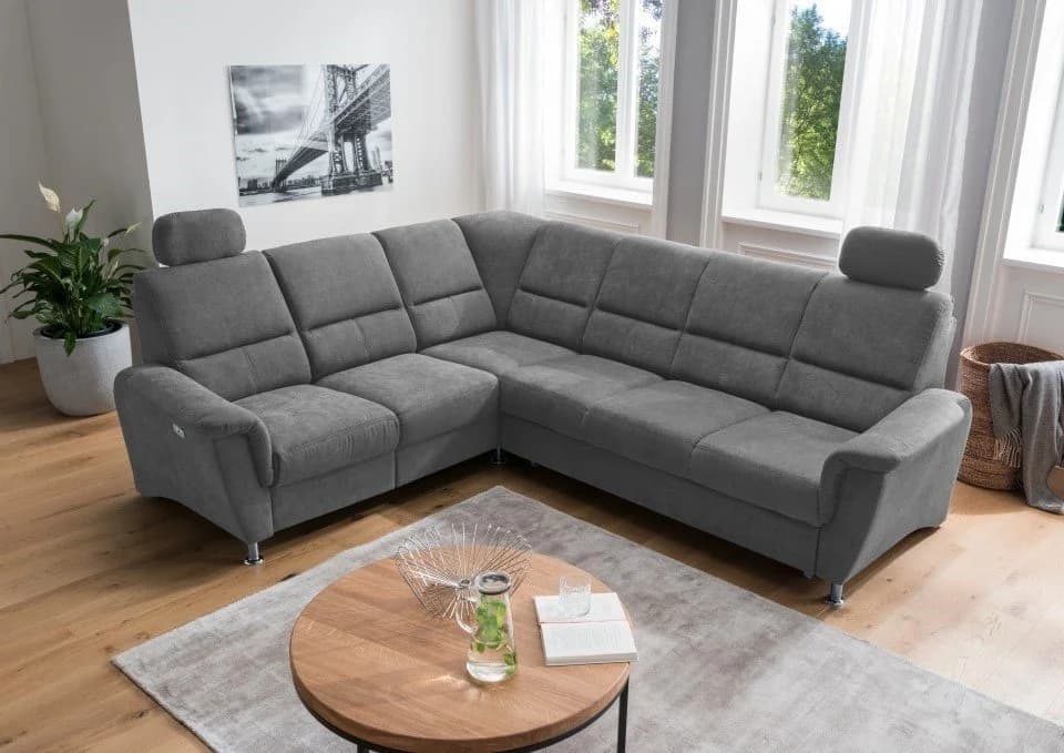 Myhomelando Ecksofa Paris Relax Mikrofaser USB