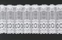 Gardinen Kranzusch Scheibengardine Jacquard gebogt Abschluss Stangendurchzug transparent Bild 2