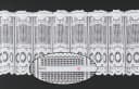 Gardinen Kranzusch Scheibengardine Jacquard gebogt Abschluss Stangendurchzug transparent Bild 3