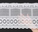 Gardinen Kranzusch Scheibengardine Jacquard gebogt Abschluss Stangendurchzug transparent Bild 5