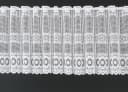 Gardinen Kranzusch Scheibengardine Jacquard gebogt Abschluss Stangendurchzug transparent Bild 2