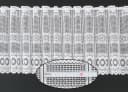Gardinen Kranzusch Scheibengardine Jacquard gebogt Abschluss Stangendurchzug transparent Bild 3
