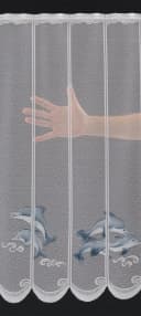 Gardinen Kranzusch Scheibengardine Delfin Transparent Stablöcher Bild 1