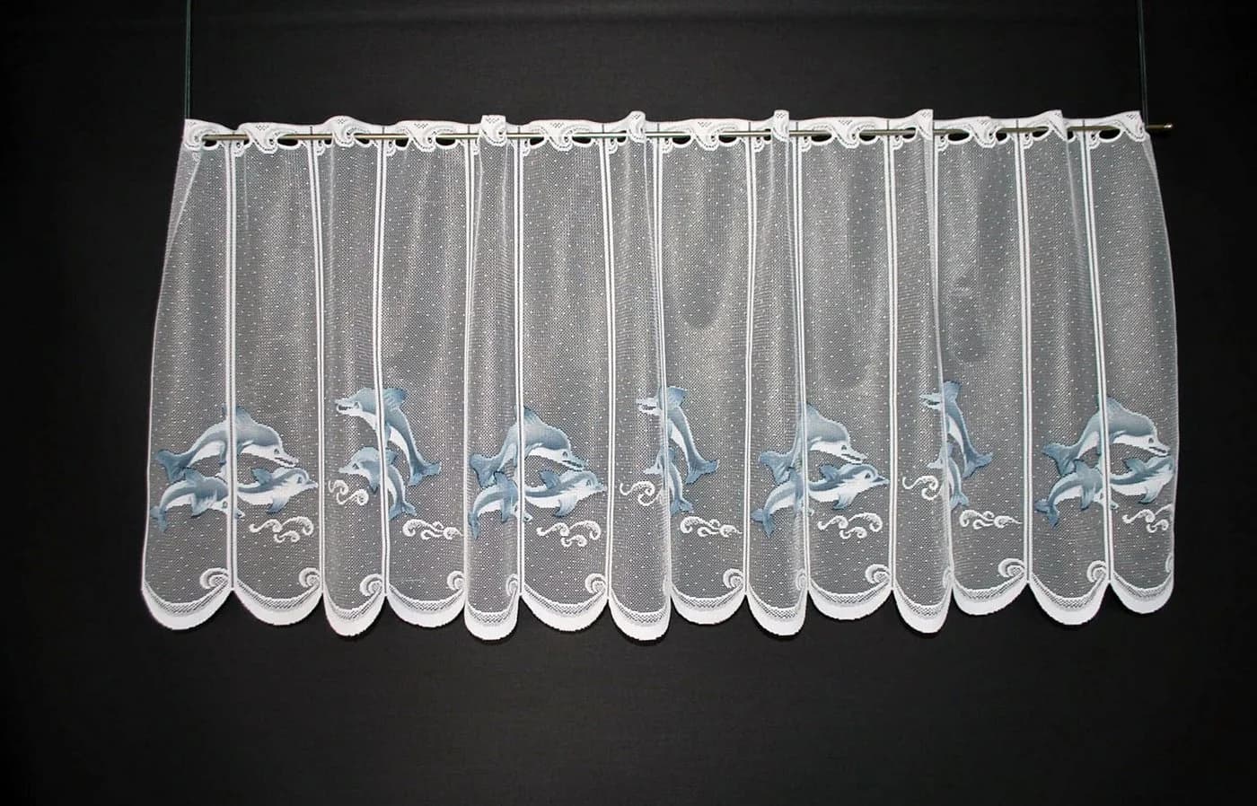Gardinen Kranzusch Scheibengardine Delfin Transparent Stablöcher - Bild 2