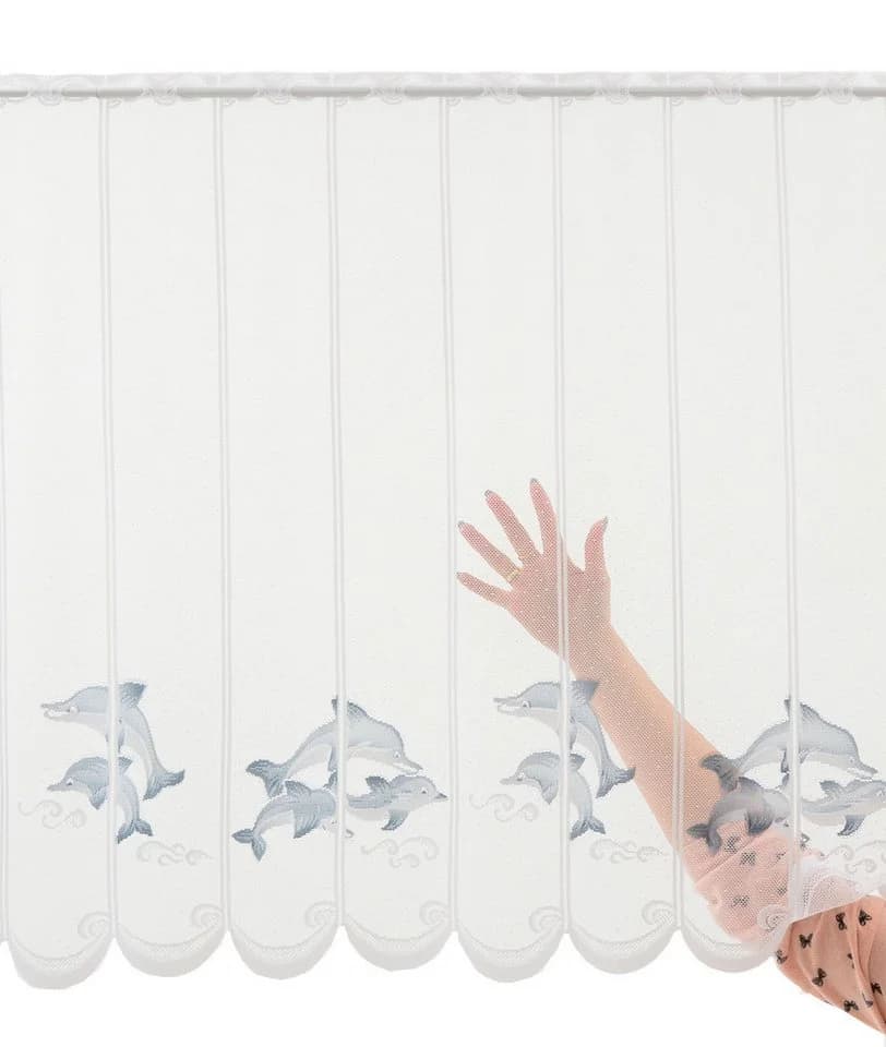 Gardinen Kranzusch Scheibengardine Delfin Transparent Stablöcher - Bild 3
