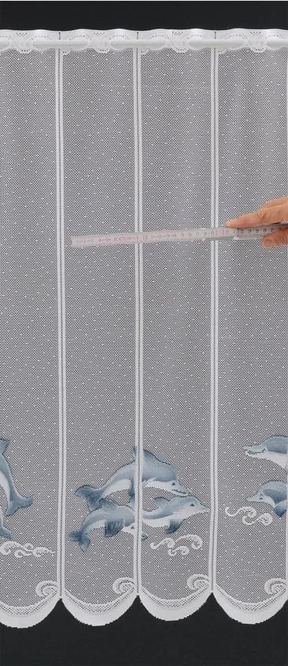 Gardinen Kranzusch Scheibengardine Delfin Transparent Stablöcher - Bild 5
