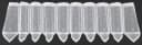 Gardinen Kranzusch Scheibengardine Jaquard Karooptik Transparent Weiß Bild 2