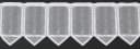 Gardinen Kranzusch Scheibengardine Jaquard Karooptik Transparent Weiß Bild 5