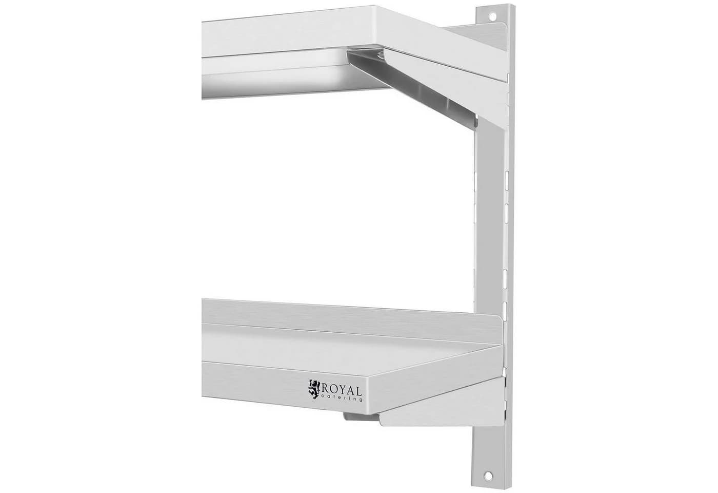Royal Catering Hängeregal 140 cm Wandbord Edelstahl - Bild 4