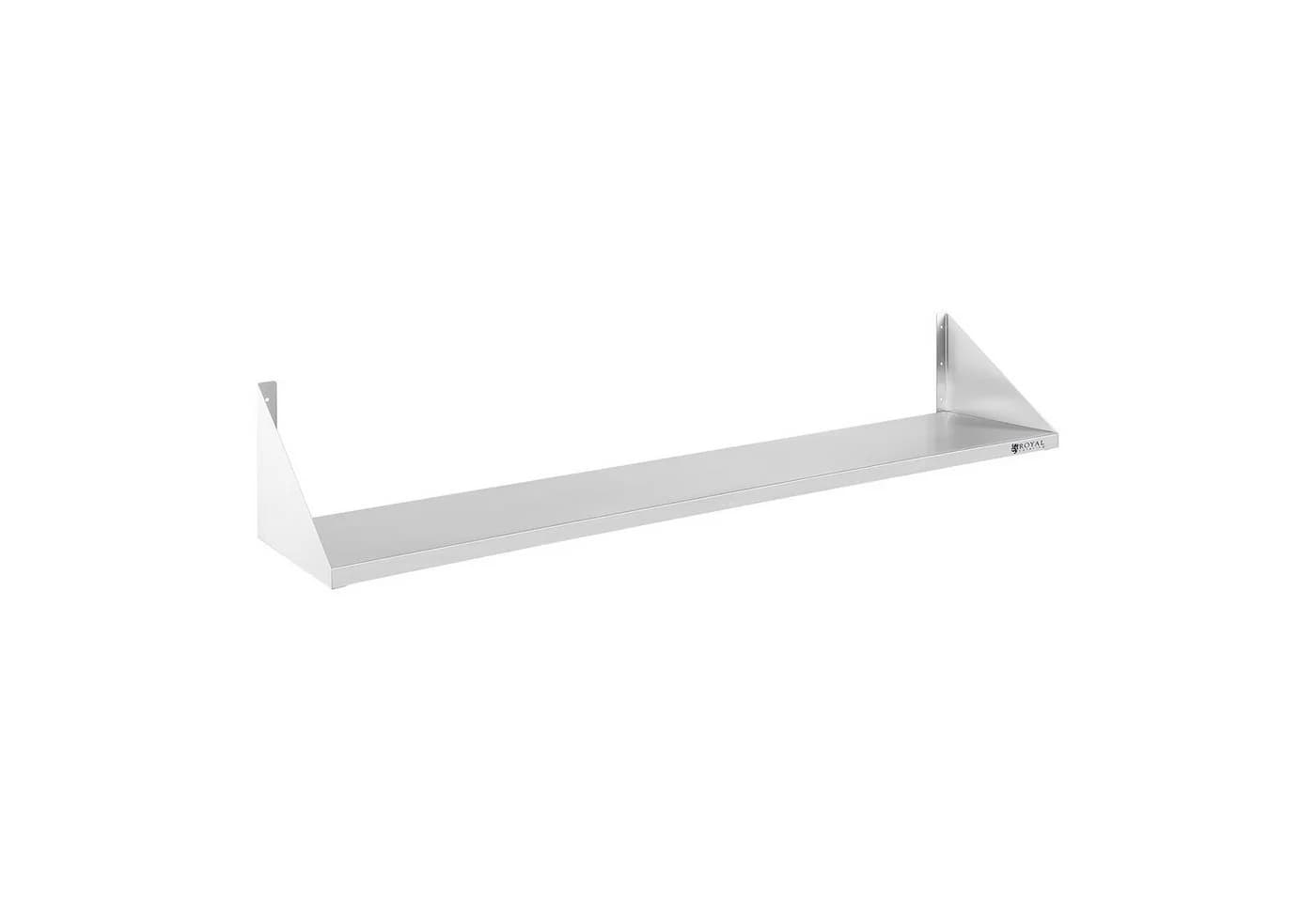 Royal Catering Hängeregal 150 x 30 cm Edelstahl Wandbord - Bild 2