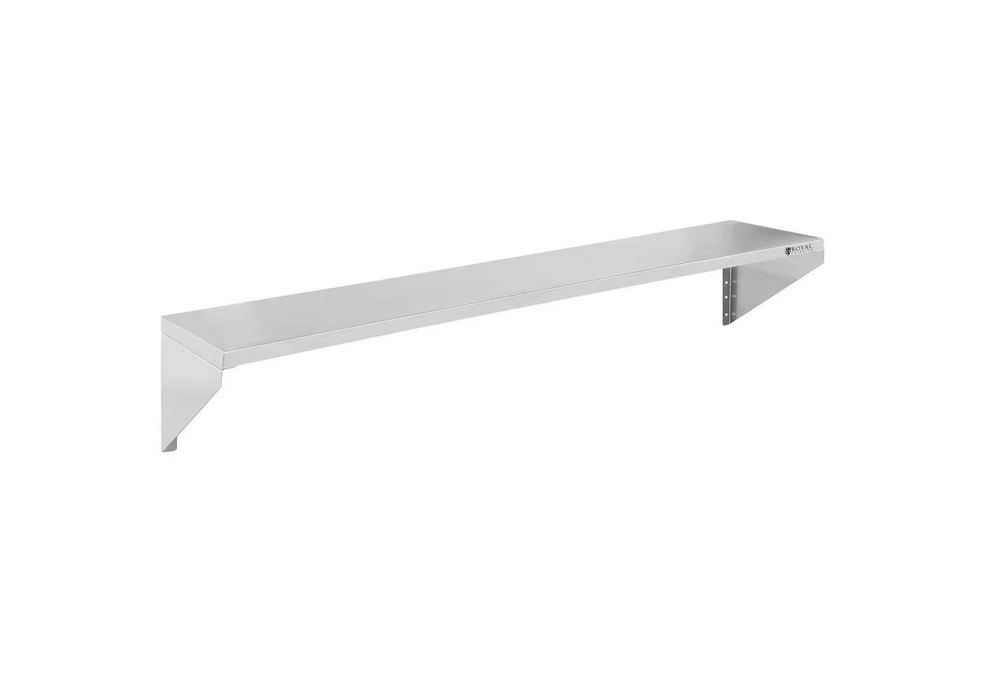 Royal Catering Hängeregal 150 x 30 cm Edelstahl Wandbord - Bild 3