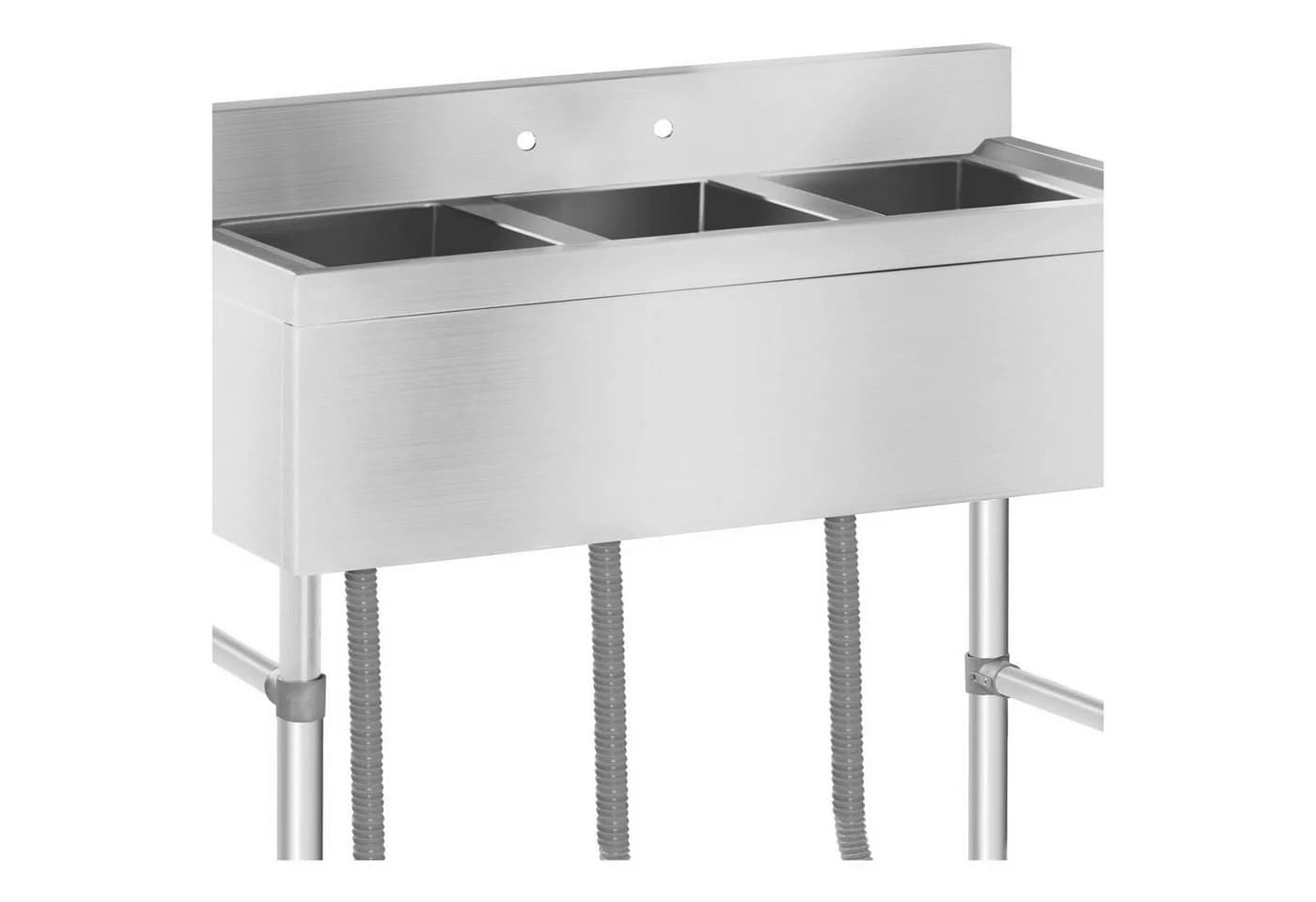 Royal Catering Spültisch Edelstahl 3 Becken - Bild 3