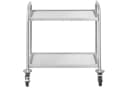 Royal Catering Servierwagen 2 Borde Edelstahl Gastro Bild 1