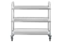 Royal Catering Servierwagen 3 Borde Edelstahl mit 4 Rädern Bild 1