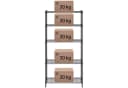 Royal Catering Metallregal Schwarz 5 Ablagen Bild 1