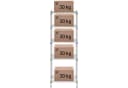 Royal Catering Standregal Metallregal Küchenregal Lastenregal 35 x 55 x 150 cm 150 kg Grau Bild 1
