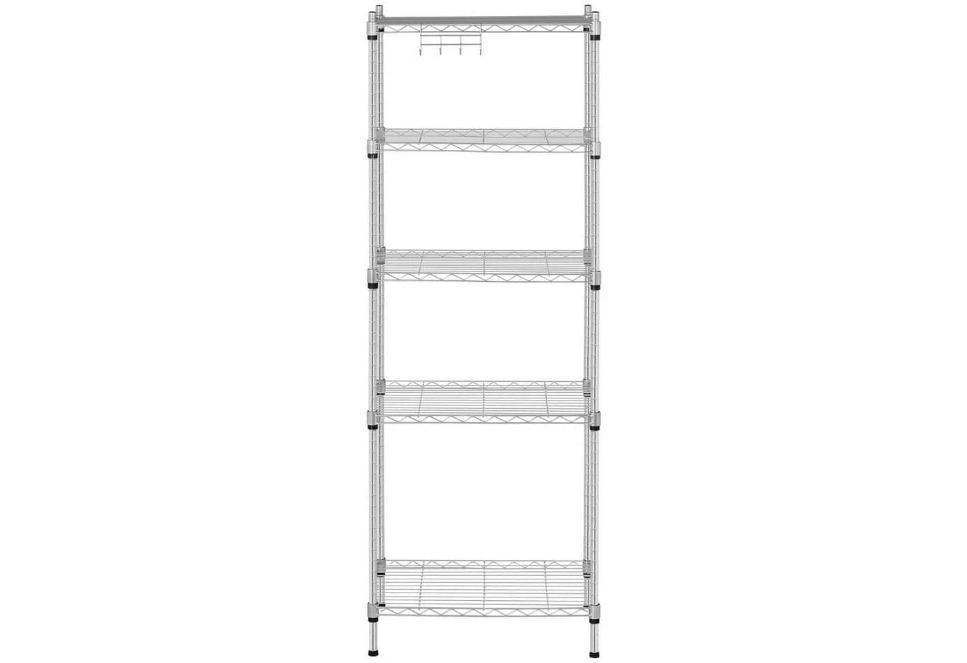 Royal Catering Standregal Metallregal Küchenregal Lastenregal 35 x 55 x 150 cm 150 kg Grau - Bild 3