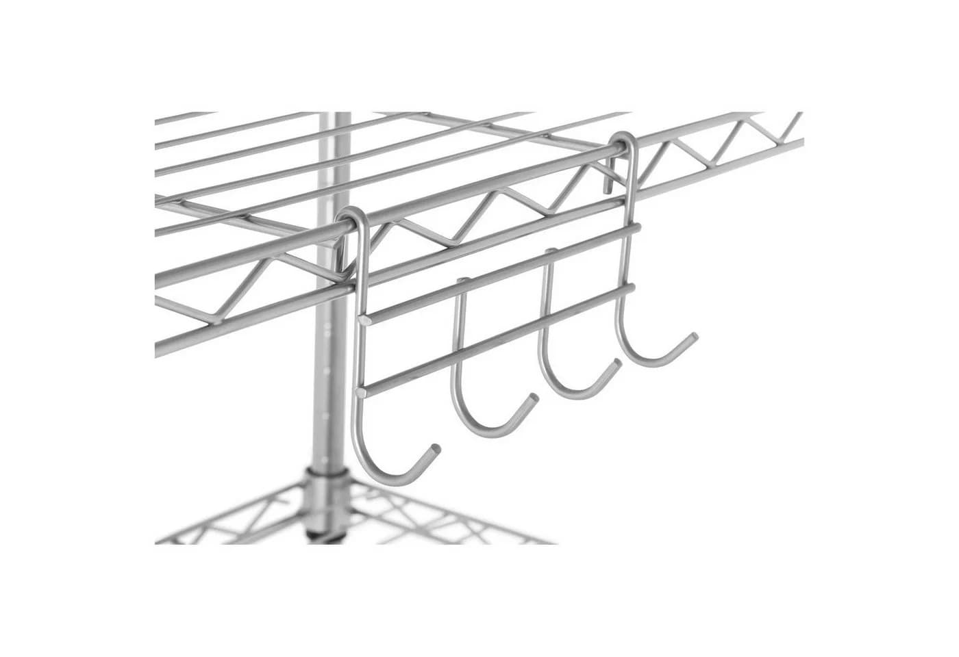 Royal Catering Standregal Metallregal Küchenregal Lastenregal 35 x 55 x 150 cm 150 kg Grau - Bild 5