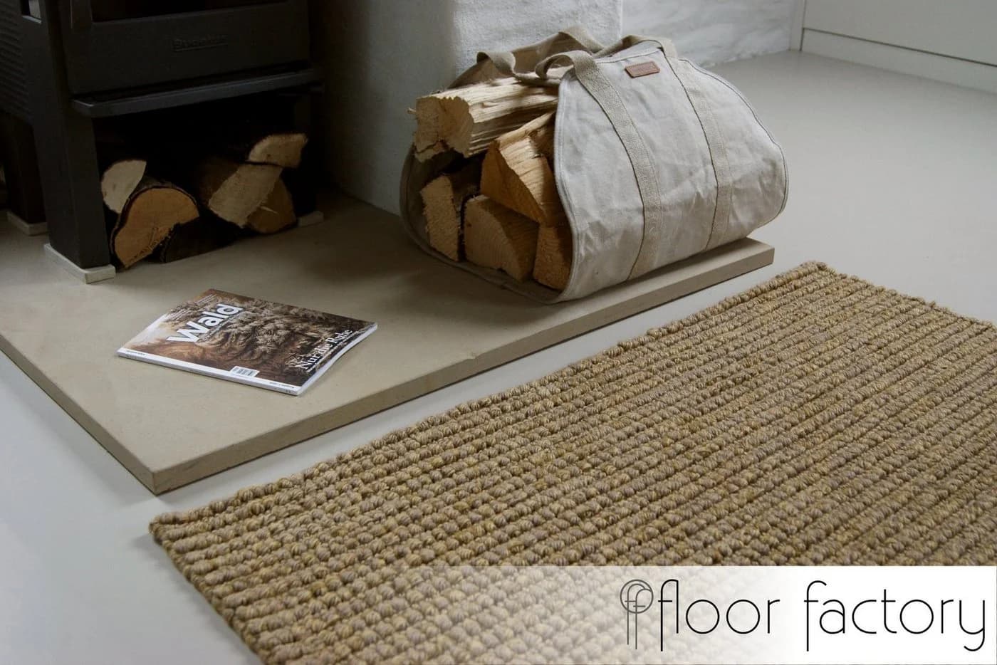 floor factory Jute-Teppich Handgewebt Natur Meliert - Bild 5