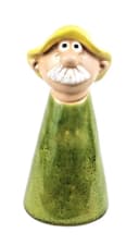 Kaufhaus le petit Dekofigur Gartenstecker Mann Opa Keramik Bild 2