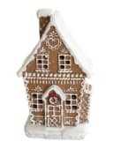 Kaufhaus le petit Lebkuchenhaus Lichthaus aus Kunststein mit Timer Bild 2