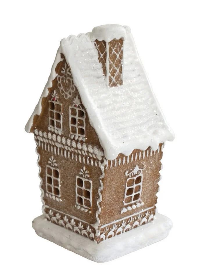 Kaufhaus le petit Lebkuchenhaus Lichthaus aus Kunststein mit Timer - Bild 3