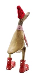 Kaufhaus le petit Tierfigur Deko Ente Holz Laufente Stiefel Gans Vogel Tier Figur Skulptur Bild 4