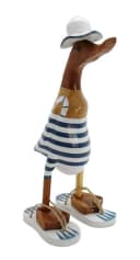 dekotrend.gallery Deko Figur Ente Holz Laufente Badeanzug Bild 2