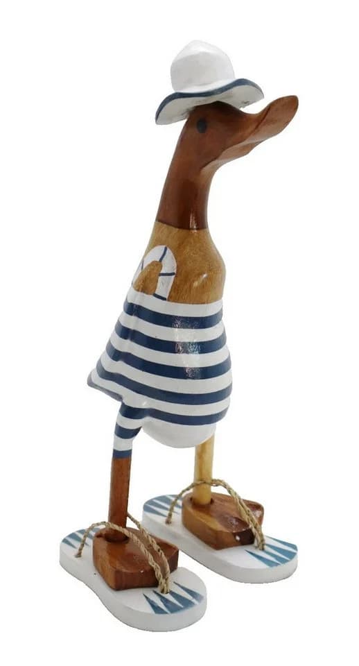 dekotrend.gallery Deko Figur Ente Holz Laufente Badeanzug - Bild 2
