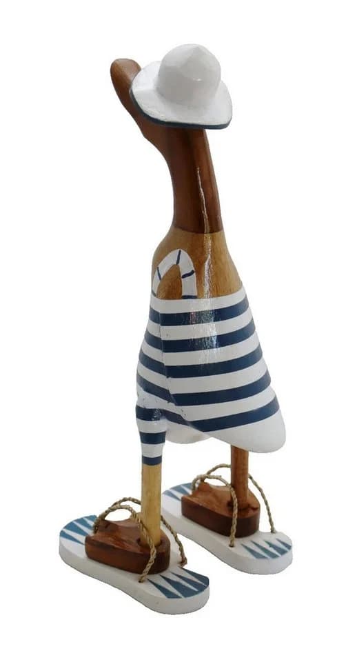 dekotrend.gallery Deko Figur Ente Holz Laufente Badeanzug - Bild 3