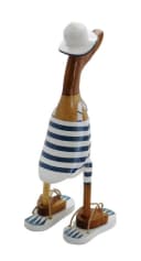 dekotrend.gallery Deko Figur Ente Holz Laufente Badeanzug Bild 4
