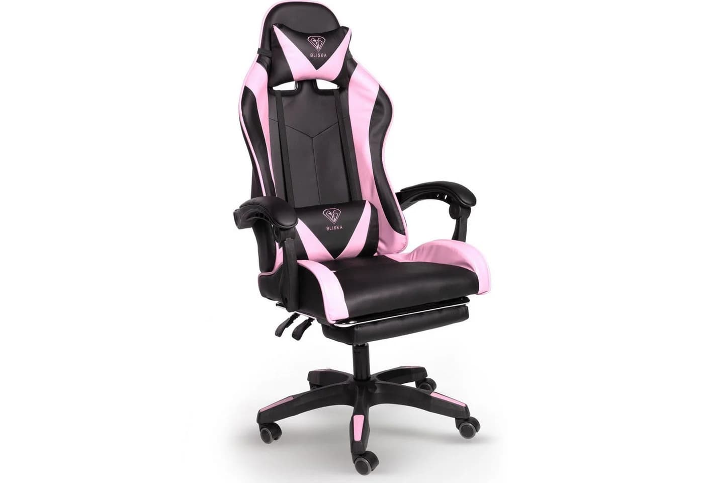 TRISENS Gaming-Stuhl 1 Stück Schwarz/Rosa