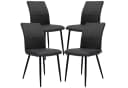 TRISENS Polsterstuhl Teona Lederoptik Modern Anthrazit Bild 2