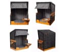 WebaVita Hundestrandkorb Lassie Mini Schwarz-Weiß Bild 3