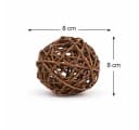 NaDeco Weidenball Rankenkugel Set 6 Stück Natur ca. 8 cm Bild 1