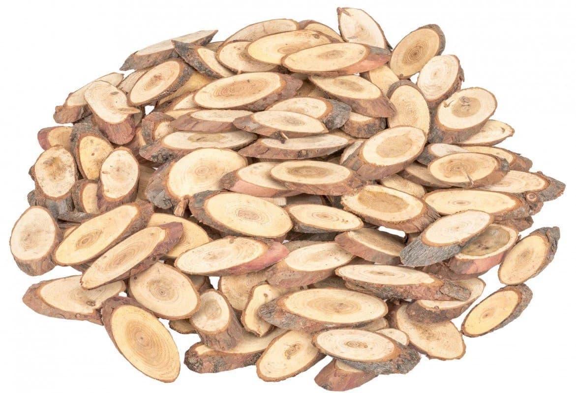 NaDeco Eichenholz Baumscheiben Oval 5-7cm 0,5kg