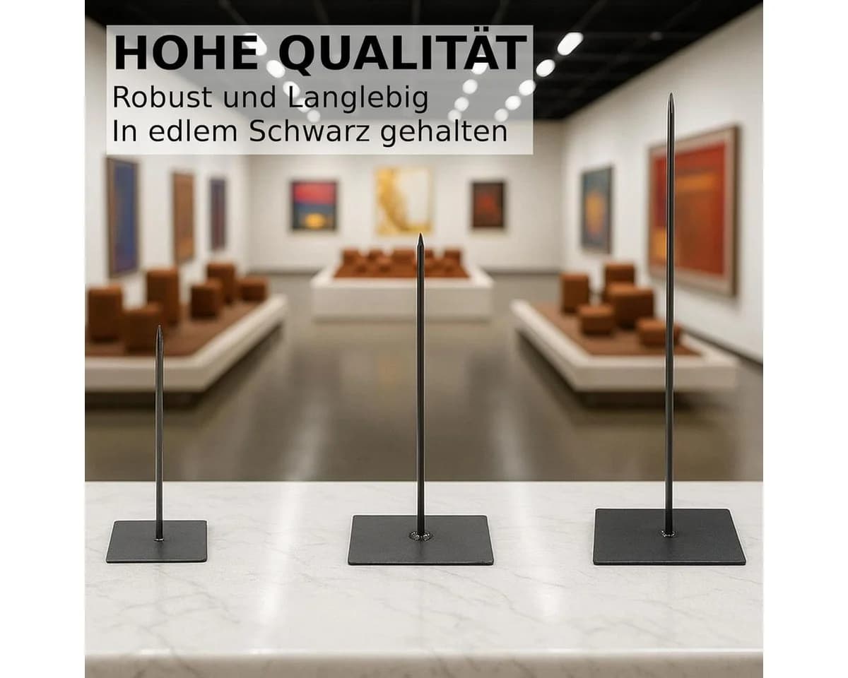 NaDeco Metallständer Skulpturenständer Schwarz - Bild 4