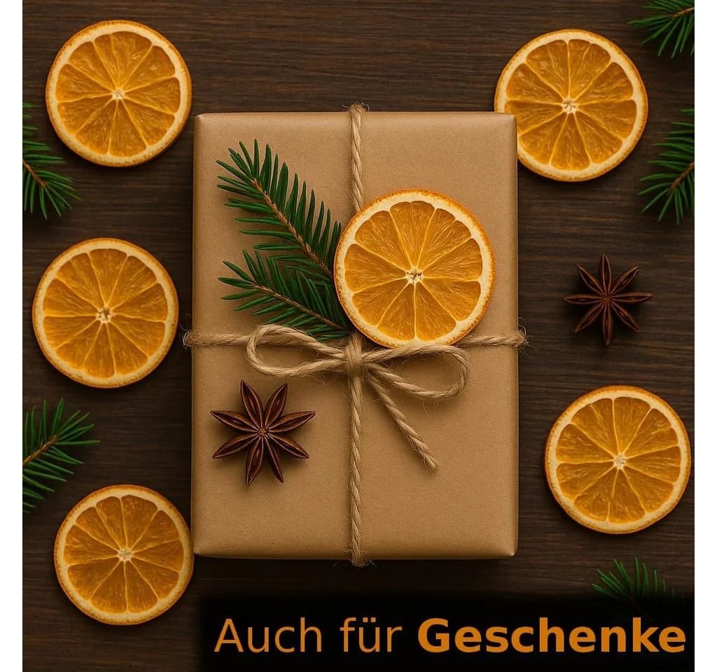 NaDeco Getrocknete Orangenscheiben 80 Stück Natürliche Weihnachtsdeko - Bild 4
