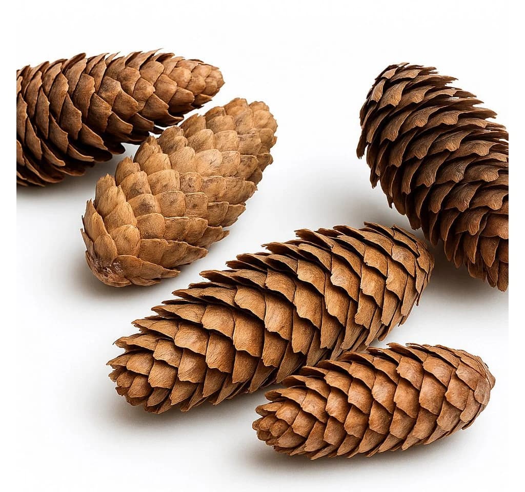 NaDeco Fichtenzapfen Natur 1kg Bastelnaturmaterial Picea Abies