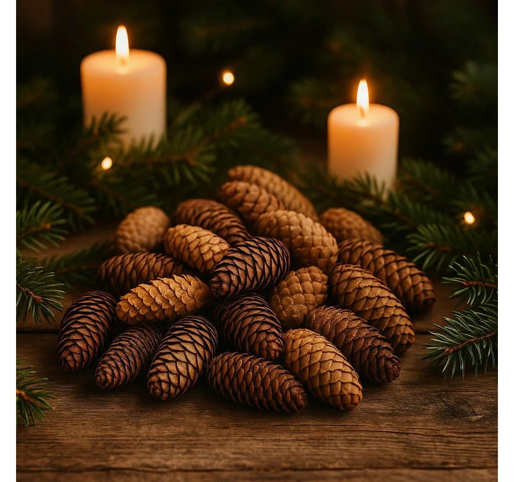 NaDeco Fichtenzapfen Natur 1kg Bastelnaturmaterial Picea Abies - Bild 3