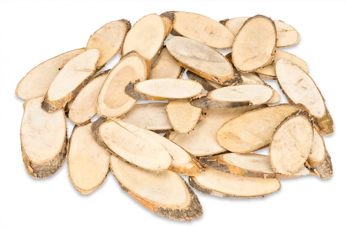 NaDeco Pinienholzscheiben Oval ca. 6-10cm 250g - Bild 2