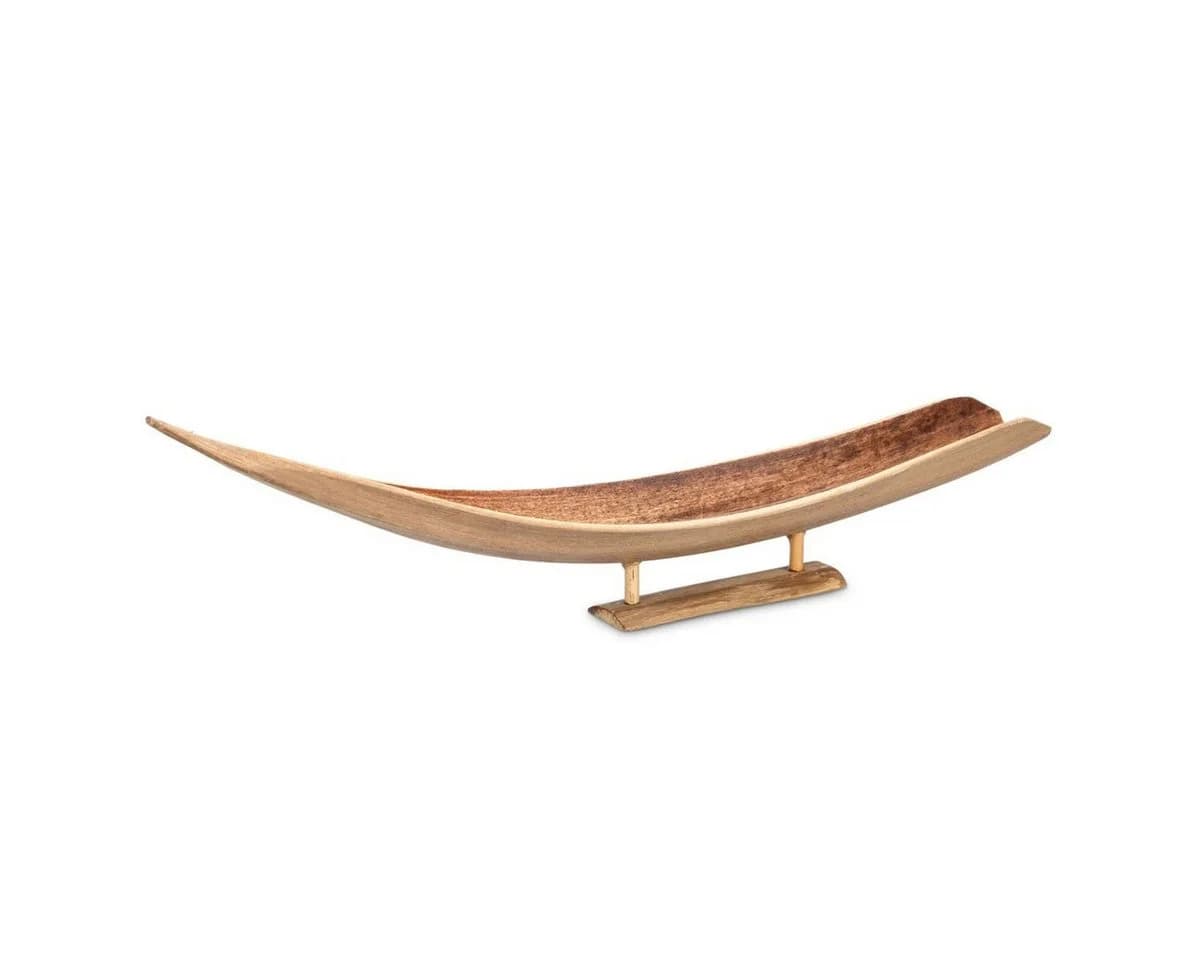 NaDeco Dekoschale Kokos Boot Natur mit Standfuß - Bild 2