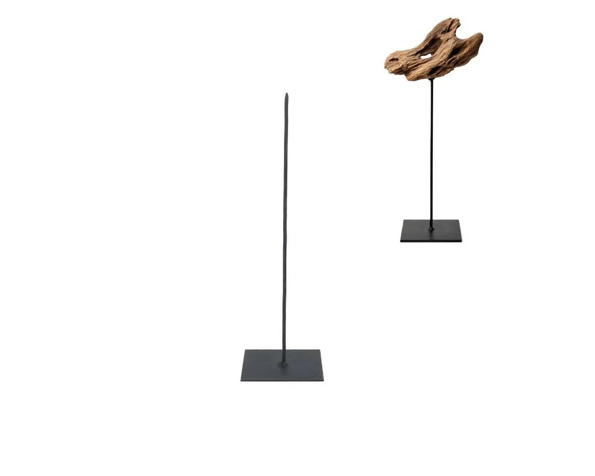 NaDeco Metallständer Schwarz Skulpturenständer Modern