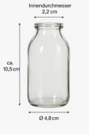 NaDeco Dekovase Glasfläschchen 32 Stk Boho 10,5x4,8cm Bild 1