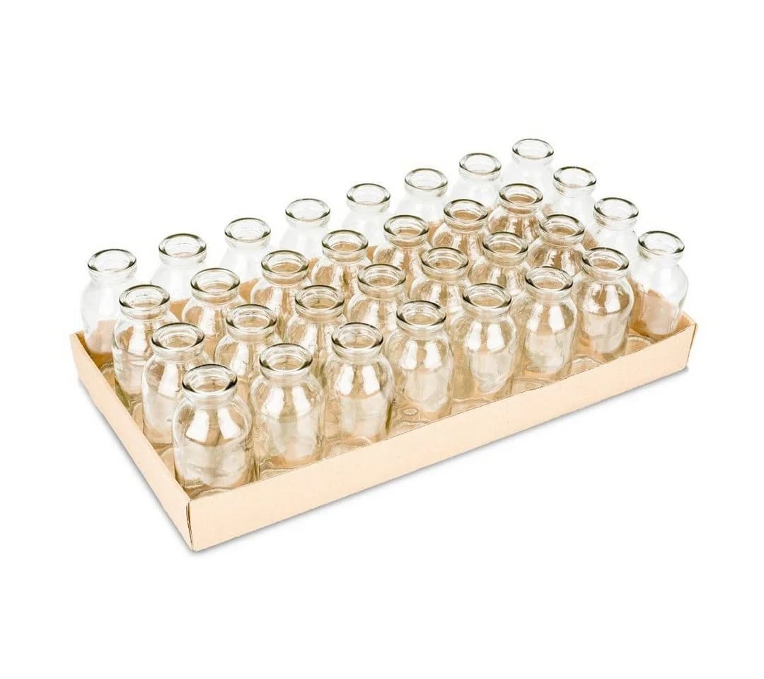 NaDeco Dekovase Glasfläschchen 32 Stk Boho 10,5x4,8cm - Bild 4