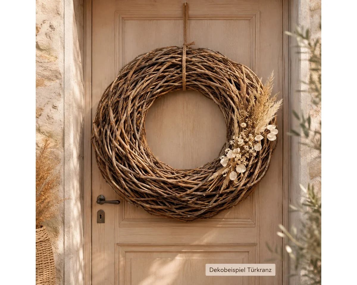NaDeco Lianenkranz Rohling Natur 85 cm Basteldekoration - Bild 5